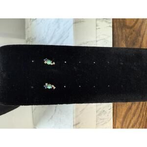 Anthropologie Turquoise and Blue Stone Stud Earrings